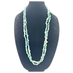 Mother of Pearl Double Stand Long Necklace